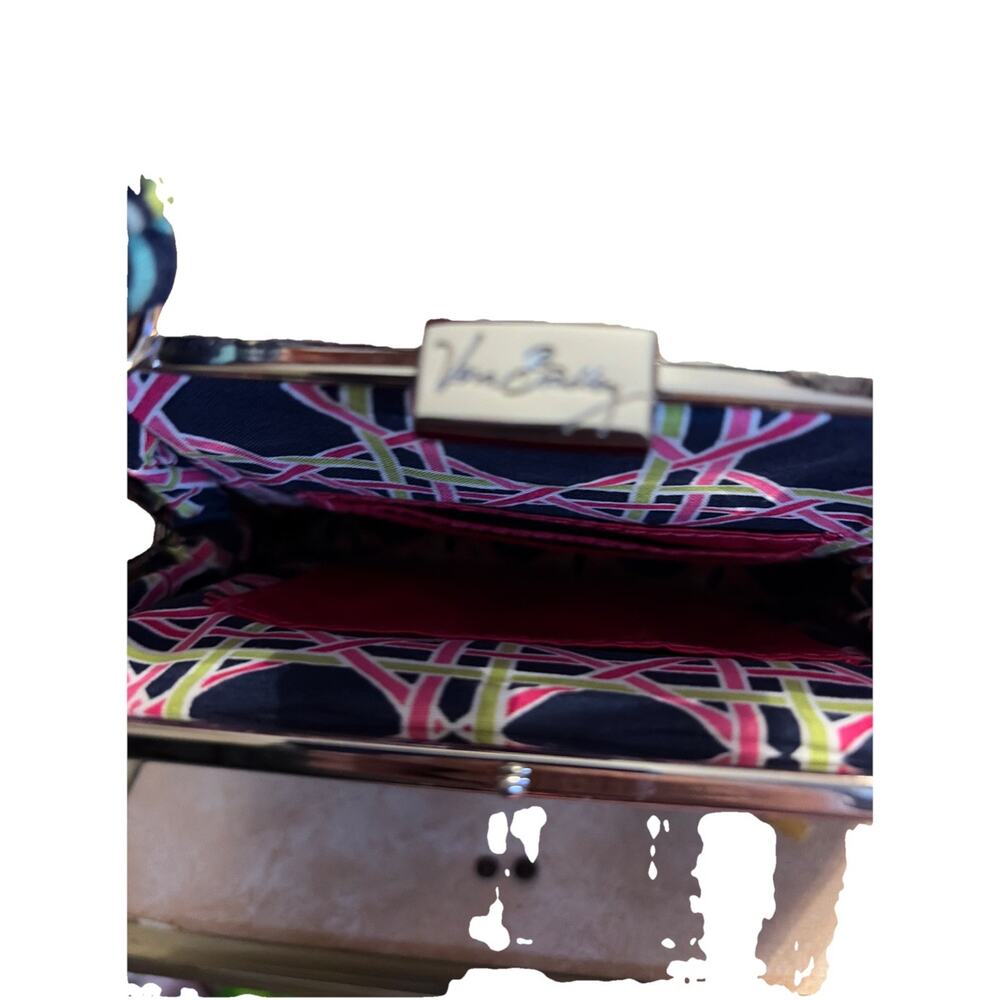 Vera Bradley Mini Frame Purse Small Handbag In Ribbons RARE!! - Picture 5 of 7